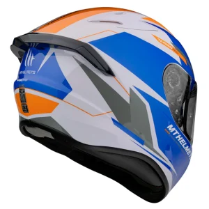 Casco de Moto MT Helmets Targo Pro Sound D4 Naraja Perla Brillo - Imagen 3