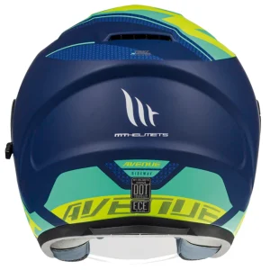 Casco de Moto MT Helmets - Avenue SV Sideway J3 Amarillo Fluor Mate - Imagen 3