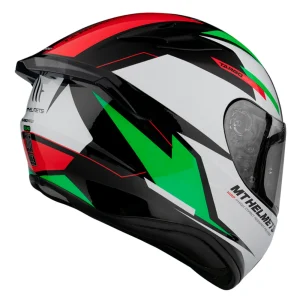 Casco de Moto MT Helmets Targo Pro Sound C6 Verde Perla Brillo - Imagen 3