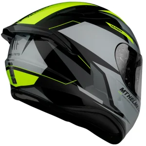 Casco de Moto MT Helmets Targo Pro Sound A3 Amarillo Fluor Brillo - Imagen 3