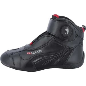 Bota de Moto Richa Kart Cuero Black - Imagen 2