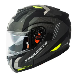 Casco de Moto MT Helmets - ATOM SV Híbrido F2 Amarillo Fluor + Antiempañante Fogoff - Imagen 3