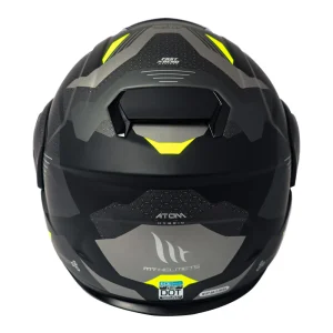 Casco de Moto MT Helmets - ATOM SV Híbrido F2 Amarillo Fluor + Antiempañante Fogoff - Imagen 5