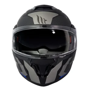 Casco de Moto MT Helmets - ATOM SV Híbrido F7 Azul Mate + Antiempañante Fogoff - Imagen 4