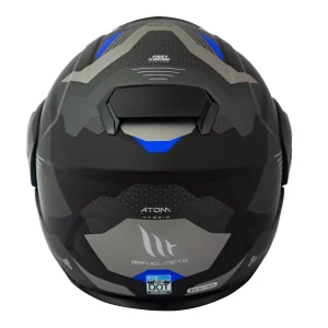 Casco de Moto MT Helmets - ATOM SV Híbrido F7 Azul Mate + Antiempañante Fogoff - Imagen 5