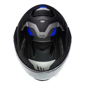 Casco de Moto MT Helmets - ATOM SV Híbrido F7 Azul Mate + Antiempañante Fogoff - Imagen 6