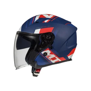 Casco de Moto MT Helmets - Avenue SV Sideway J0 Blanco / Perla Mate - Imagen 2