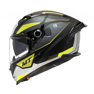 Casco MT Helmets Braker SV B3 Pursuit Amarillo Fluor - Imagen 2