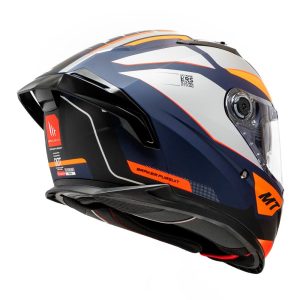 Casco MT Helmets Braker SV C4 Pursuit Naranja Mate - Imagen 4