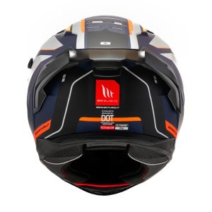 Casco MT Helmets Braker SV C4 Pursuit Naranja Mate - Imagen 5