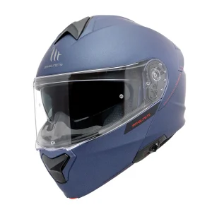 Casco de Moto abatible MT Helmets Genesis SV Azul Mate - Imagen 2
