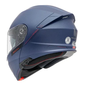 Casco de Moto abatible MT Helmets Genesis SV Azul Mate - Imagen 5