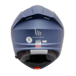 Casco de Moto abatible MT Helmets Genesis SV Azul Mate - Imagen 6