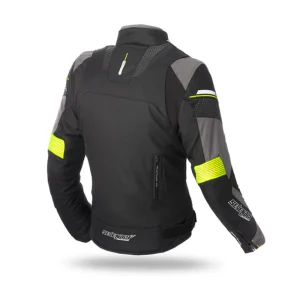 Chaqueta para Moto Mujer Seventy SD-JR71 Invierno Racing Negra/Amarillo Fluor - Imagen 2