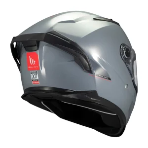 Casco MT Helmets Braker SV Solid A12 Gris Brillo - Imagen 5