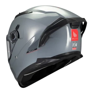 Casco MT Helmets Braker SV Solid A12 Gris Brillo - Imagen 7
