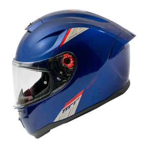 Casco de Moto MT Helmets Hummer Solid A7 Azul Brillo + Pantalla Dark - Imagen 3