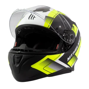 Casco de Moto MT Helmets Targo IVY D3 Amarillo Fluor Mate - Imagen 3