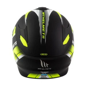Casco de Moto MT Helmets Targo IVY D3 Amarillo Fluor Mate - Imagen 5