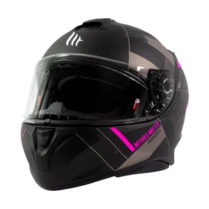 Casco de Moto MT Helmets Targo Veneris B8 Rosa Mate - Imagen 2