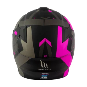 Casco de Moto MT Helmets Targo Veneris B8 Rosa Mate - Imagen 5