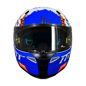 Casco de Moto MT Helmets - Revenge 2 Moto 3 A0 Blanco / Perla Mate+ Mica Dark de regalo - Imagen 4