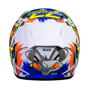Casco de Moto MT Helmets - Revenge 2 Moto 3 A0 Blanco / Perla Mate+ Mica Dark de regalo - Imagen 5