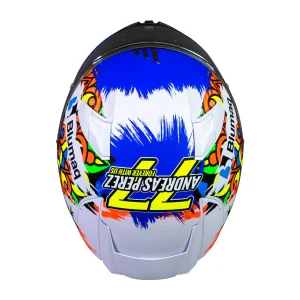 Casco de Moto MT Helmets - Revenge 2 Moto 3 A0 Blanco / Perla Mate+ Mica Dark de regalo - Imagen 6