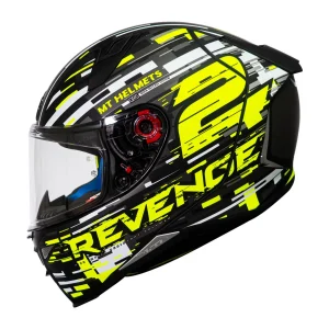 Casco de Moto MT Helmets - Revenge 2 Baye A1 Negro Mate+ Mica Dark de regalo - Imagen 2