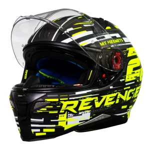 Casco de Moto MT Helmets - Revenge 2 Baye A1 Negro Mate+ Mica Dark de regalo - Imagen 3