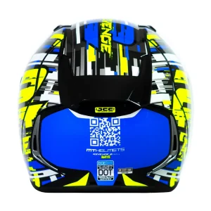 Casco de Moto MT Helmets - Revenge 2 Baye A7 Azul Brillo+ Mica Dark de regalo - Imagen 5