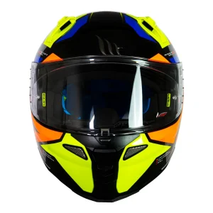Casco de Moto MT Helmets - Revenge 2 Scalpel C3 Amarillo Fluor Brillo+ Mica Dark de regalo - Imagen 4