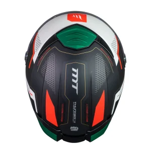 Casco MT Helmets Thunder 4 SV Jerk B6 Verde Perla Mate + Pinlock Incluido - Imagen 6