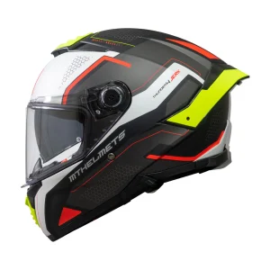 Casco MT Helmets Thunder 4 SV Jerk D3 Amarillo Fluor Perla + Pinlock Incluido - Imagen 2