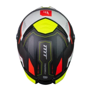 Casco MT Helmets Thunder 4 SV Jerk D3 Amarillo Fluor Perla + Pinlock Incluido - Imagen 6