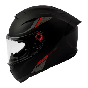 Casco de Moto MT Helmets Hummer Solid A1 Negro Mate + Pantalla Dark - Imagen 3