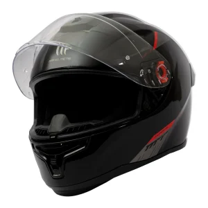 Casco de Moto MT Helmets Hummer Solid A1 Negro Brillo + Pantalla Dark - Imagen 4