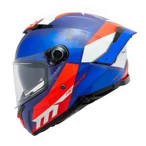 Casco MT Helmets Thunder 4 SV Exa C7 Azul Brillo + Pinlock Incluido - Imagen 2