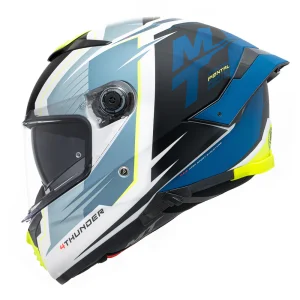 Casco MT Helmets Thunder 4 SV Pental A7 Azul Mate + Pinlock Incluido - Imagen 2