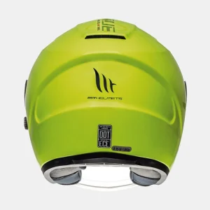 Casco de Moto MT Helmets - Avenue SV Solid - Amarillo Fluor Brillo - Imagen 2