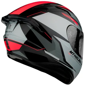 Casco de Moto MT Helmets Targo Pro Sound A5 Rojo Brillo - Imagen 3